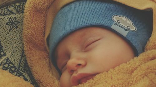 Close-up of baby boy