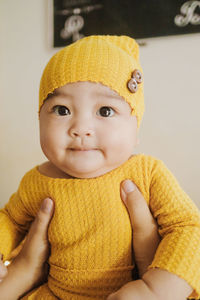 Portrait of cute baby girl