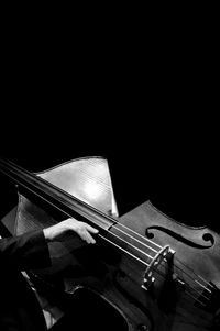 Low angle view of building at night