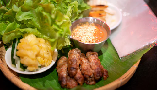 Set of traditional food famous in vietnam, the local vietnam food that good for health.