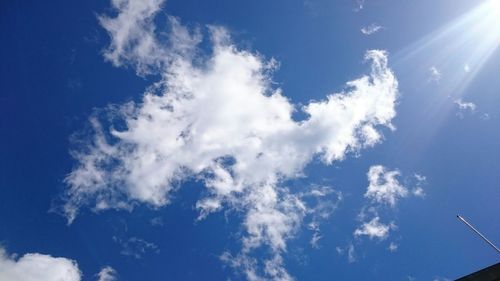 Low angle view of cloudy sky