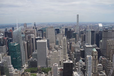 Aerial view of buildings in city