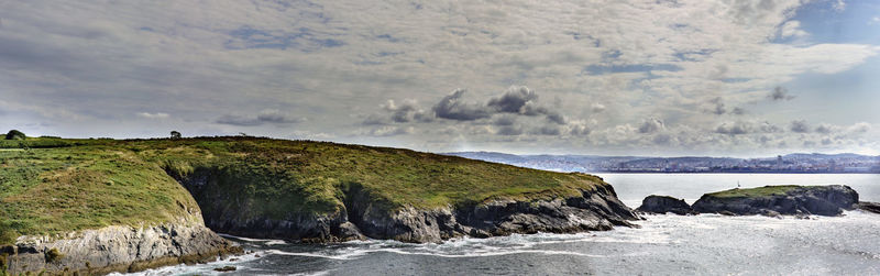 Panoramic view of sea against sky