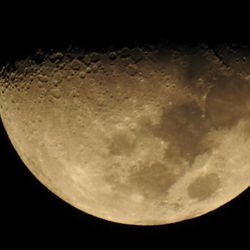 Close-up of moon at night