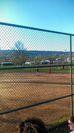 Fence on field