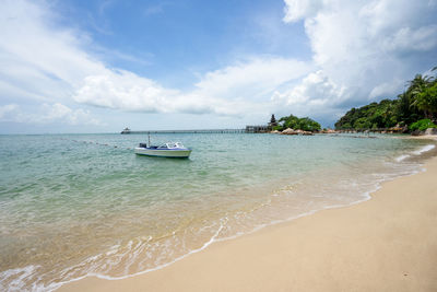 Scenic view of sea against sky