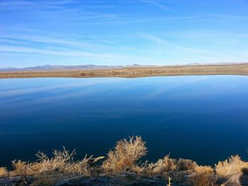 Scenic view of calm lake