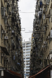 Low angle view of buildings in city