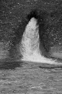 Scenic view of waterfall