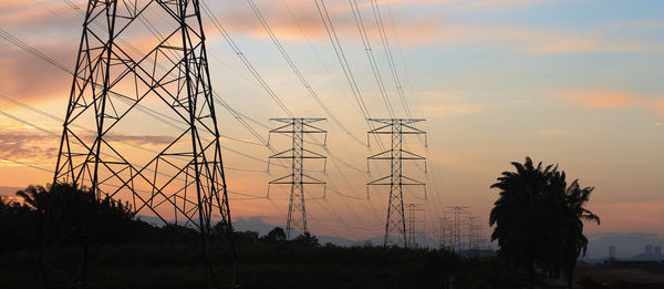 Silhouette tree against sky during sunset