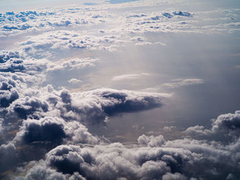 Aerial view of cloudscape