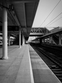 Railroad station platform