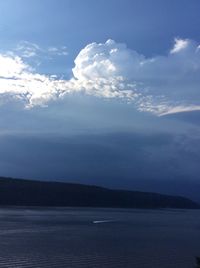 Scenic view of landscape against cloudy sky