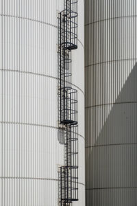 Petrol storage in the port of rotterdam.