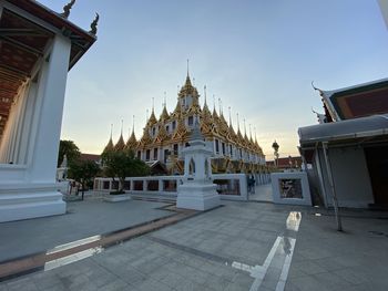 View of temple building against sky