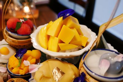 Close-up of fruits in bowl