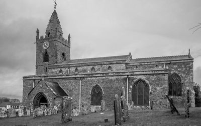 Low angle view of church