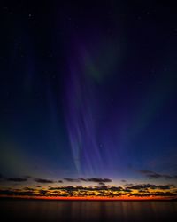 Scenic view of sky at night