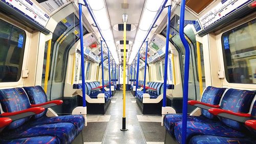 Interior of train