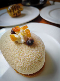 Close-up of cake on plate