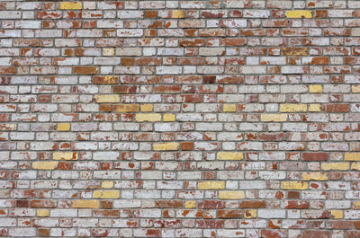 The background of an old textured brick wall.