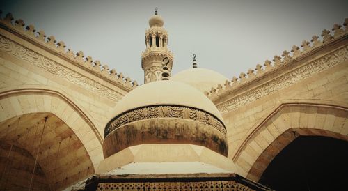 Low angle view of historical building against sky