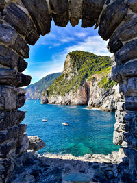Sea seen through arch