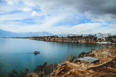 Scenic view of sea against sky