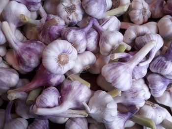 Full frame shot of onions for sale in market