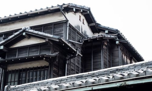 Low angle view of built structure against sky