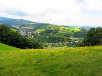 Scenic view of landscape against sky