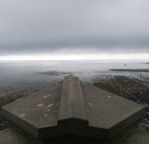 Close-up of sea against sky