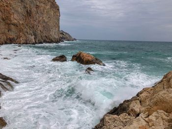 Scenic view of sea against sky