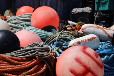 Close-up of fishing net