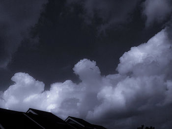 Low angle view of storm clouds in sky