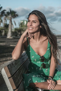 Portrait of a smiling young woman