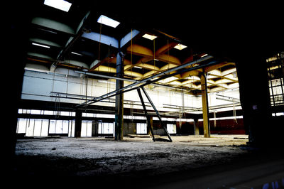 Interior of abandoned building