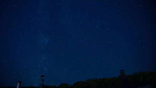 Low angle view of star field at night