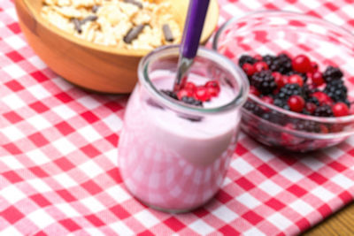 Close-up of drink on table