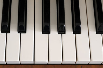 Full frame shot of piano keys