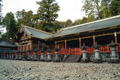 Exterior of building against clear sky