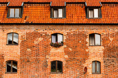 Full frame shot of residential building