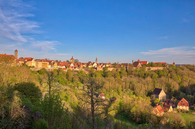 Panoramic shot of townscape against sky