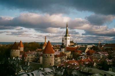 Townscape against sky