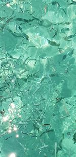 Full frame shot of rippled water in swimming pool