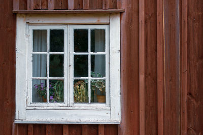 Full frame shot of glass window of building