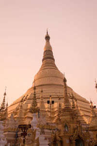 Statue of temple against clear sky