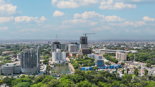 Cityscape against sky