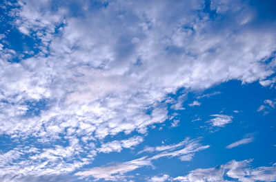 Low angle view of clouds in sky