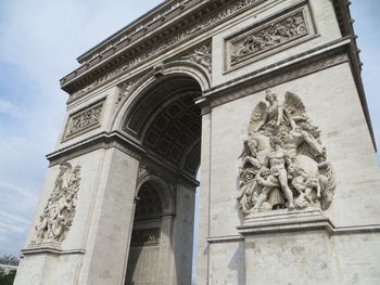 Low angle view of statue